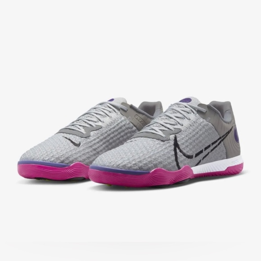NIKE  REACT GATO INDOOR SOCCER CLEATS SMOKE GREY CT0550-056